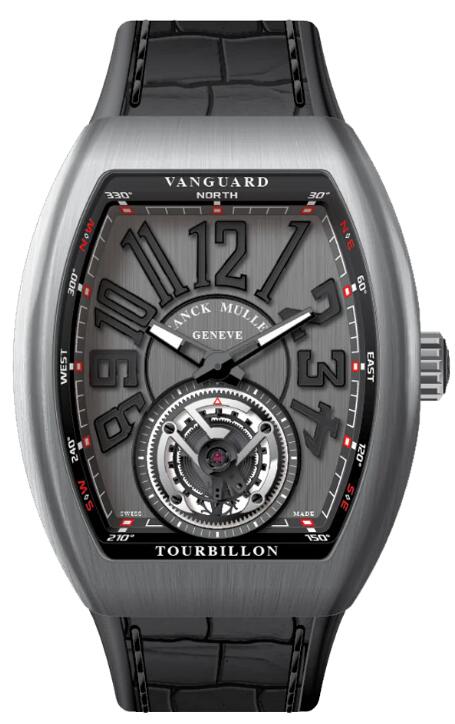 Review Franck Muller Vanguard Tourbillon Brushed Titanium Replica Watch V 41 T BR (TT) (BR.NR) (TT.NR NR)